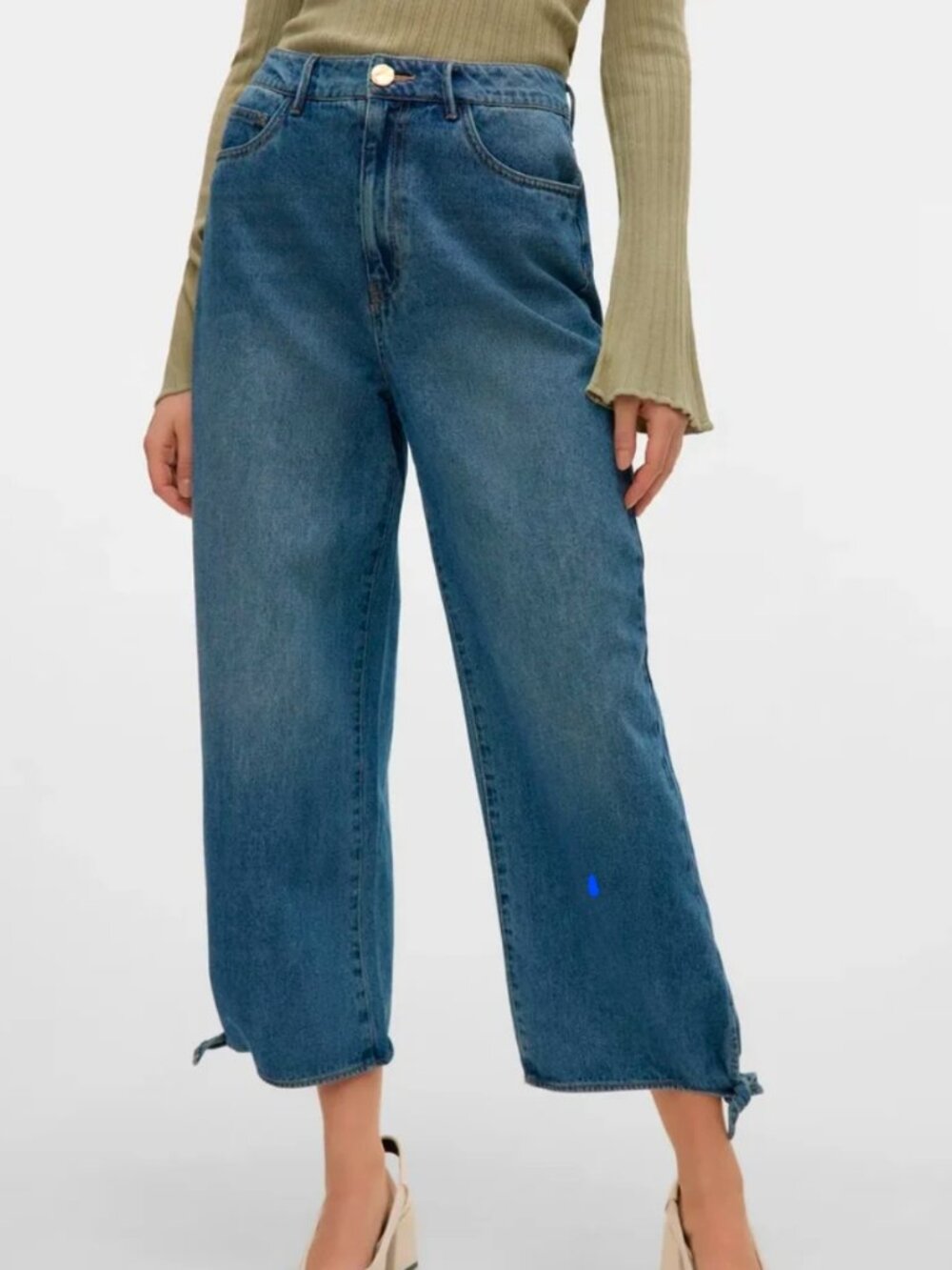 Vero Moda, Kathy Wide Leg Cropped Jeans
